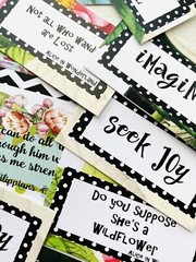 Words & Quotes for Scrapbook Pages Junk Journals Greeting Card 30 Quotes Kit #2W