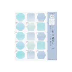 MIDORI Colorcolor Paper Sticker, Semi-transparent, Navy Blue, 82648