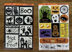 Huge Lot Of Halloween Stickers Scrapbooking Crafts Wood,Foam, Tread Ones Too!
