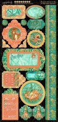 Graphic45 VOYAGE BENEATH THE SEA CARDSTOCK STICKER SET scrapbooking