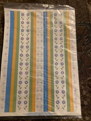 Current Scrapbook Border Sticker Sheets NEW 3 Lg Vintage Sheets, Asst’d Prints.
