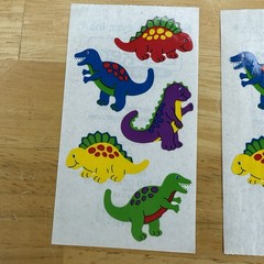 FMI Frances Meyer Inc Stickers Smiling Dinosaurs Sets 2 T-Rex Stegosaurus Read