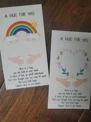 Little Pocket Hug Cards with Metal Hearts NEW Keepsake Token Missing Pcs