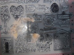 LOT OF 13 PACKS CLEAR SELF CLINGING STAMP SET NEW OLD STOCK