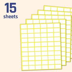 (900 Pack) 0.75″ X 0.5″ – Price Stickers, Small White Labels Stickers
