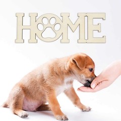 3pcs Home Paw Wood Sign Blank Wooden Dog Cat Paw Plaque Unfinished Wood DIY C…