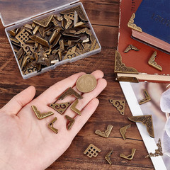 90pcs 15 Styles Metal Book Corner Protector, Corner Protectors Guard Edge Cov…
