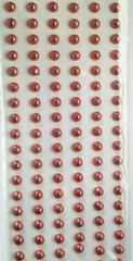 CraftbuddyUS 144 pcs x 8mm Self Adhesive Round Gems, Color – Red
