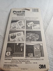 Vintage 1989 3M Post It Cow Removable Stickers Sealed Green 4 Sheets New