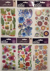 JOLEE’S BOUTIQUE STICKO Lot Of 20 Scrapbooking Stickers FLOWERS GARDEN PLANTS