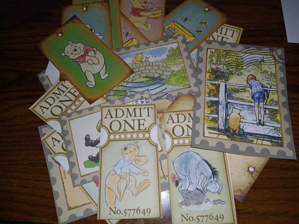 10 Pcs Of Random Winnie The Pooh Embellishments Junk Journals Scrapbooks Usa