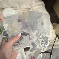 Floral Scrapbooking & Junk Journal Paper Ephemera Mixed Lot, Multicolor