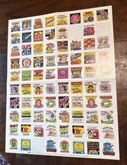 VTG 1984 Scholastic Book Club Sticker Sheet Pac Man Pickles Video Games RL Stine