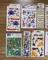 Vtg Sticker Lot: Winnie the Pooh, Tigger, Piglet, Eeyore Sandylion Hallmark