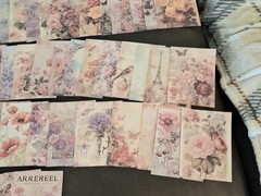 100Pc Floral Abundance Scrapbooking JJ Craft Papers No Duplicates