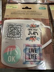 NIP Mixed Lot of 6 Magic On Ceramic Stickers Crafters Square 18 stickers in all