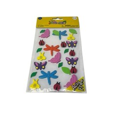 Vintage 2006 Busy Kids Camp Insects Crafts Art 3D Foam Stickers NEW Sealed