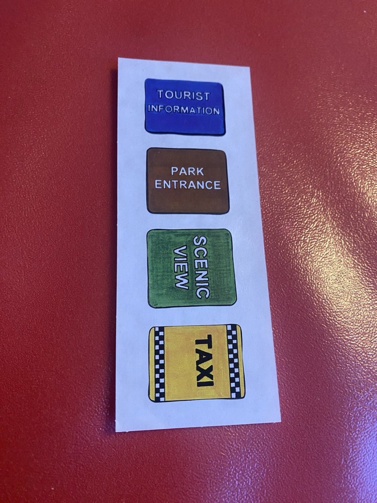 Vintage Creative Memories Traveling Signs Sticker Strip