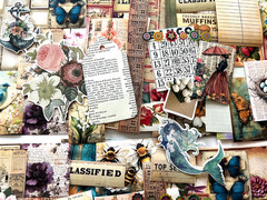 #776 – 100+ PCS VINTAGE FLORAL SCRAPBOOK JUNK JOURNAL KIT / LOT – REAL EPHEMERA