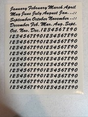 Over 20 Different Colors And Styles Of Alphabet And Number Stickers