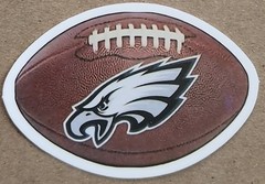 Philadelphia Eagles logo and football decal sticker