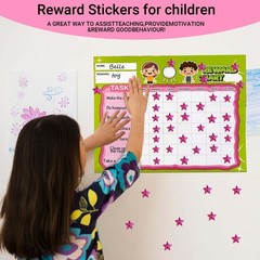 2100 Pcs Star Stickers, Glitter Star Stickers for Reward Chart 30 Sheets Rewa…