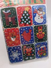 VINTAGE Paper Magic Group Foil Christmas Holiday Winter Stickers NIP NOS