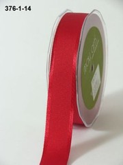 MAY ARTS RIBBONS~GROSGRAIN WITH SATIN EDGE~RED~1 INCH X 1 YARD!