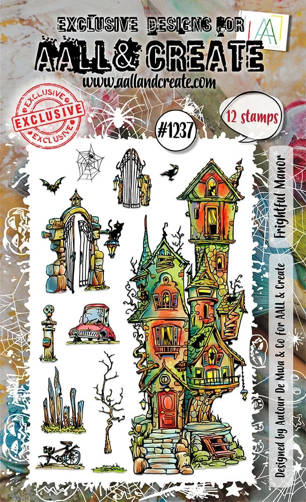 AALL AND CREATE – CLEAR ACRYLIC STAMPS – FRIGHTFUL MANOR