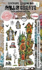 AALL AND CREATE – CLEAR ACRYLIC STAMPS – FRIGHTFUL MANOR