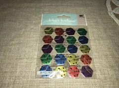 Jolees Boutique DICE repeats 20 Mini Dimensional Scrapbooking Embelishments RARE