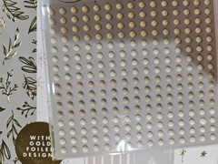 Make Christmas Scrapbook Paper, Vellum, and Enamel Dots