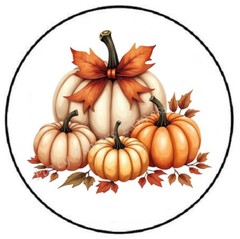AUTUMN PUMPKIN THANKSGIVING ENVELOPE SEALS LABELS STICKERS PARTY FAVORS