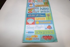American Traditional Designs Beach Fun Brights Embossed Sticker Collection Swim
