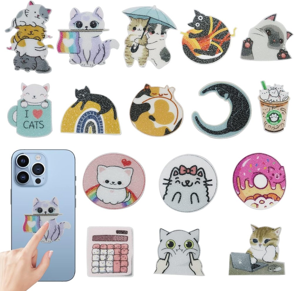 16 PCS Calm Stickers for Anxiety Sensory Cat Stress Multicolour