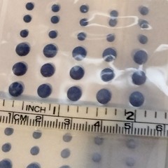 Adhesive Embellishment Dots Rainbow Colors 3MM 5MM Sizes Stampin Up 150 Ct