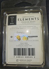 American Crafts Elements premium 50 pink brads for scrapbook cards crafts