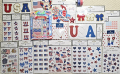 Patriotic 4th Of July HUGE NEW LOT 21pc Stickers Patches Red White Blue USA Flag