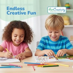 ArtCreativity Sticker Activity Book for Kids and Adults – 600+ Creative Stick…