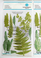 Scrapbooking Sticker Lot of 4 Packages Fern Plants Martha Stewart NEW