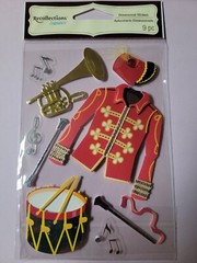 Recollections 3D Scrapbooking Stickers Marching Band Music School