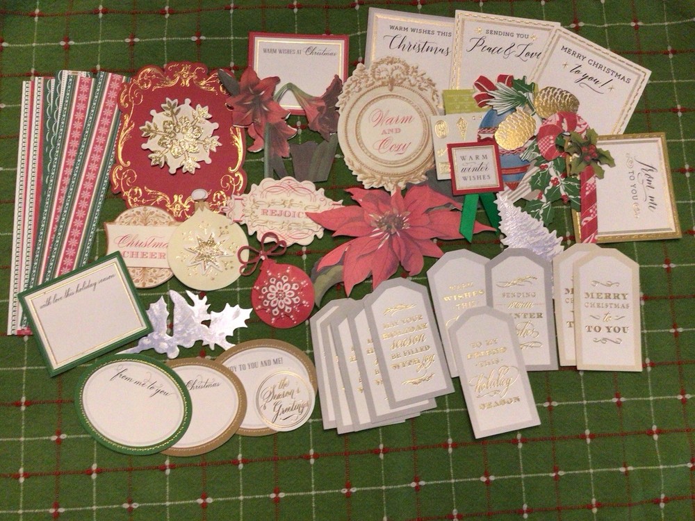 Anna Griffin “Christmas in July” Embellishment Variety set of 40 NEW