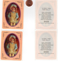 4 Vintage Stickers Tom Kelly Doll Stickers 1983 1984