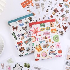 Girl’s Korean Sticker Book – Food and Daily Life Theme – 1300+ Unknown Moment