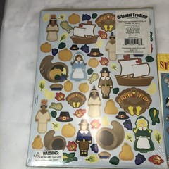 Oriental Trading Company And Hallmark Stickers Thanksgiving