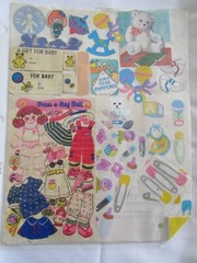 BABY & ROLLER-SKATING STICKERS – SHEETS & SINGLES – VARIOUS BRANDS – VINTAGE