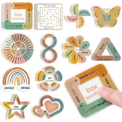 Calm Strips for Anxiety Sensory Stickers, 36Pcs 2 Textured for Mood Calming8047