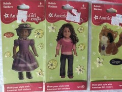 American Girl Bubble Stickers Sticker LotPack 8 And 3 Small Dolls And Lego Doll