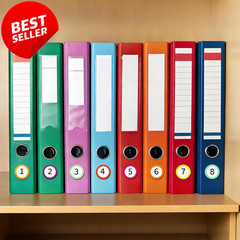Vinyl Number Stickers 1-100 1″ Round Rainbow 50 Sheets Label Pack – US