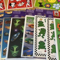 Lot of 29 SEALED Sticker Packages Hallmark Heartline Snoopy Holiday Hello Kitty